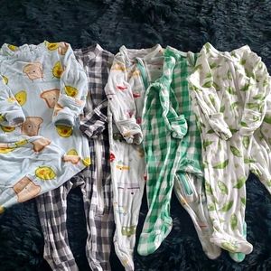 Angel Dear Set of 5 infant sleepers!!!
